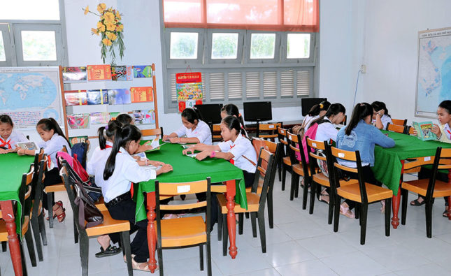 Giới thiệu thư viện trường THCS Tạ Thị Kiều